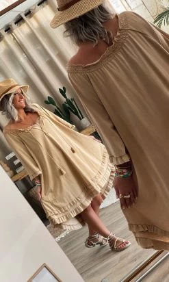 Petite Robe Saya Ultra-Light Camel -Robe Belle Soldes 1755ccbe 77f4 43c0 bfc5 997f7bcaf145