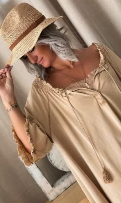 Petite Robe Saya Ultra-Light Camel -Robe Belle Soldes 19295b73 69c6 43c0 bb32 88ed45e3b6b1