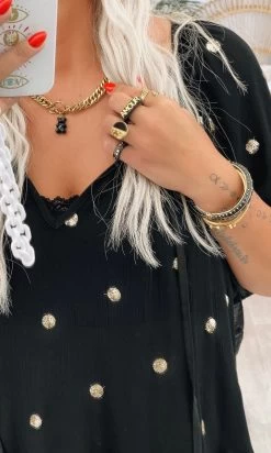 Petite Robe Valou MC Noir Pois Sequins -Robe Belle Soldes 39b5e196 6f8b 4aa5 8190 f746ae1d9b1e