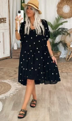Petite Robe Valou MC Noir Pois Sequins -Robe Belle Soldes 6fb417a8 531e 4193 bfb9 23feea834fee