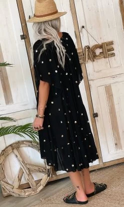 Petite Robe Valou MC Noir Pois Sequins -Robe Belle Soldes 76494802 9cae 456e b7e8 c26aec717981