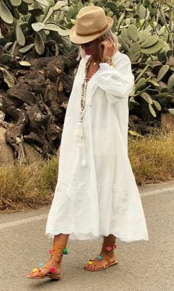 Robe Léonie Broderie Blanc