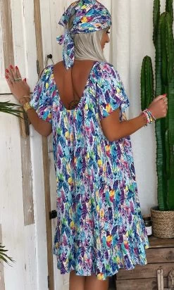 Petite Robe Tess Bleu Birdy -Robe Belle Soldes cbb332b5 961e 49e7 9c4a d163ba959fbc
