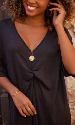 Robe Meg Maille Doudou Noir -Robe Belle Soldes facetune 04 10 2023 12 17 00