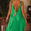 Robe Laly Satin Vert Brésil