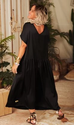 Nouveaux produits 3 Robe Georgia Satin Noir