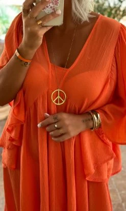 Petite Robe De Plage Kristy Orange -Robe Belle Soldes facetune 09 08 2023 09 05 23