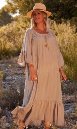 Robe De Plage Alizée Taupe -Robe Belle Soldes facetune 10 07 2023 15 32 14