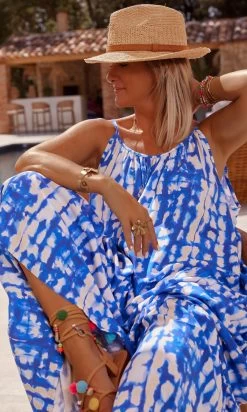 Robe Nayana Bleu Electrique Damiera