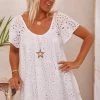 Petite Robe Tess Broderie Blanc