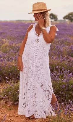 Robe Shannah Dentelle Blanc