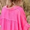 Petite Robe Chemise Sherine Oversize Rose Fluo