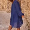 Petite Robe Nuria Plissée Bleu Marine -Robe Belle Soldes facetune 22 09 2023 10 09 11