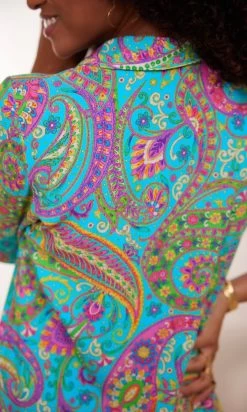 Petite Robe Joyce Vert Turquoise Cachemire Flower -Robe Belle Soldes facetune 23 01 2024 12 49 58