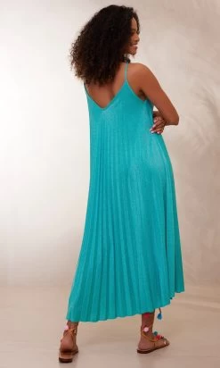 Robe Marlia Vert Turquoise Irisé -Robe Belle Soldes facetune 23 01 2024 15 45 30 1