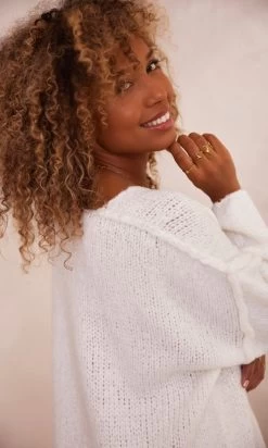 Petite Robe Pull Fanny Blanc Cassé -Robe Belle Soldes facetune 23 10 2023 09 49 26