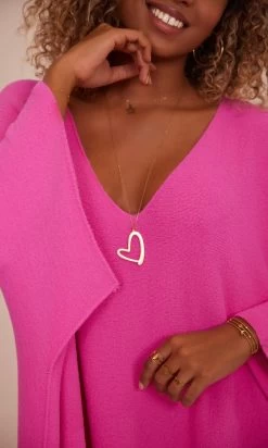 Petite Robe Pull Léon Oversize Rose