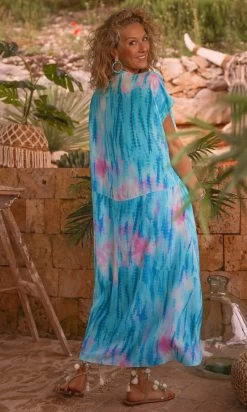 Robe Izabella Vert Turquoise Kaleido -Robe Belle Soldes facetune 26 06 2023 12 25 14