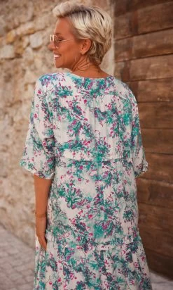 Robe Talya Bleu Vert Flower Bloom 14 Robe Talya Bleu Vert Flower Bloom -Robe Belle Soldes facetune 26 10 2023 09 25 29