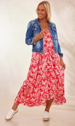 Robe Sakina Satin Royal Flower Rouge -Robe Belle Soldes facetune 30 01 2024 10 53 55