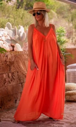 Robe De Plage Miranda Orange -Robe Belle Soldes facetune 30 06 2023 10 12 57