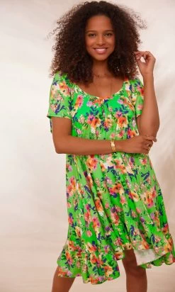 Petite Robe Tess Vert Spring Shine