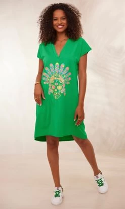 Petite Robe Isadora Vert Brésil Pluma Skull Multicolor -Robe Belle Soldes facetune 31 01 2024 11 48 22