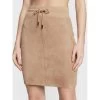Jupe Droite En Suédine Tamara Beige Femme - Guess -Robe Belle Soldes jupe droite en suedine tamara beige femme guess