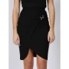 Jupe Droite Fendue Dalal Jewel Noir Femme - Guess -Robe Belle Soldes jupe droite fendue dalal jewel noir femme guess