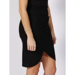 Jupe Droite Fendue Dalal Jewel Noir Femme - Guess -Robe Belle Soldes jupe droite fendue dalal jewel noir femme guess 2