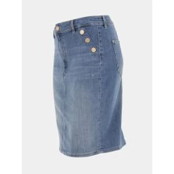 Jupe En Jean Iolonda Bleu Femme - Guess -Robe Belle Soldes jupe en jean iolonda bleu femme guess 2