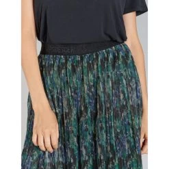 Jupe Midi Ayleen Effet Pailleté Vert Femme - Le Temps Des Cerises -Robe Belle Soldes jupe midi ayleen effet paillete vert femme le temps des cerises 3