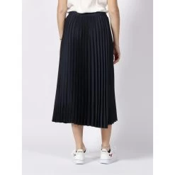 Jupe Midi Plissé Bleu Marine Femme - Teddy Smith -Robe Belle Soldes jupe midi plisse bleu marine femme teddy smith 1