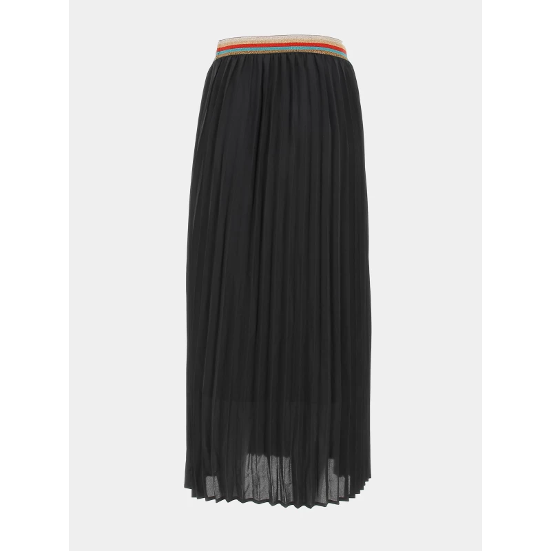 Jupe Midi Plissé Bord Paillette Ellie Noir Femme - Only 4 Jupe Midi Plissé Bord Paillette Ellie Noir Femme - Only – Image 2