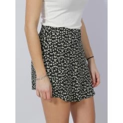 Jupe Short à Fleurs Roseli Noir Femme - Tiffosi -Robe Belle Soldes jupe short a fleurs roseli noir femme tiffosi 2