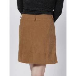 Jupe Velours Lugia Camel Femme - La Petite Etoile -Robe Belle Soldes jupe velours lugia camel femme la petite etoile 1