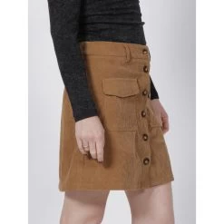 Jupe Velours Lugia Camel Femme - La Petite Etoile -Robe Belle Soldes jupe velours lugia camel femme la petite etoile 2