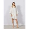 Robe Chemise Natali Oversize Blanc Femme - Vero Moda -Robe Belle Soldes robe chemise natali oversize blanc femme vero moda