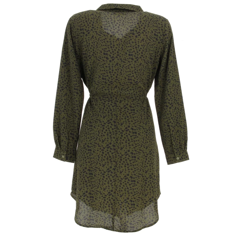 Robe Chemise Piper Vert Forêt Femme - Jacqueline De Yong 4 Robe Chemise Piper Vert Forêt Femme - Jacqueline De Yong – Image 2