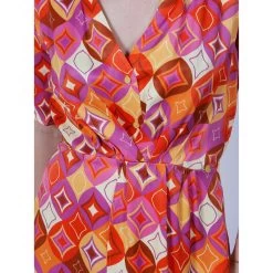 Robe Courte Imprimés Geometric Multicolore Femme - Salsa 9 Robe Courte Imprimés Geometric Multicolore Femme - Salsa -Robe Belle Soldes robe courte imprimes geometric multicolore femme salsa 3