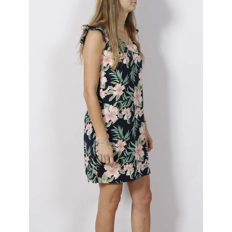 Robe Droite à Fleurs Sylvie Bleu Marine Femme - Only 5 Robe Droite à Fleurs Sylvie Bleu Marine Femme - Only – Image 3