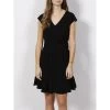 Robe évasée Ceinture Noir Femme - Armani Exchange -Robe Belle Soldes robe evasee ceinture noir femme armani exchange