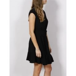 Robe évasée Ceinture Noir Femme - Armani Exchange -Robe Belle Soldes robe evasee ceinture noir femme armani exchange 2