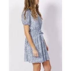 Robe Fleurie Alba Bleu Femme - Teddy Smith -Robe Belle Soldes robe fleurie alba bleu femme teddy smith 2
