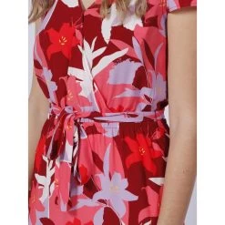 Robe Fleurie Lali Rose Femme - Teddy Smith -Robe Belle Soldes robe fleurie lali rose femme teddy smith 3