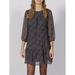 Robe Francesca Life Bleu Marine Femme - Only