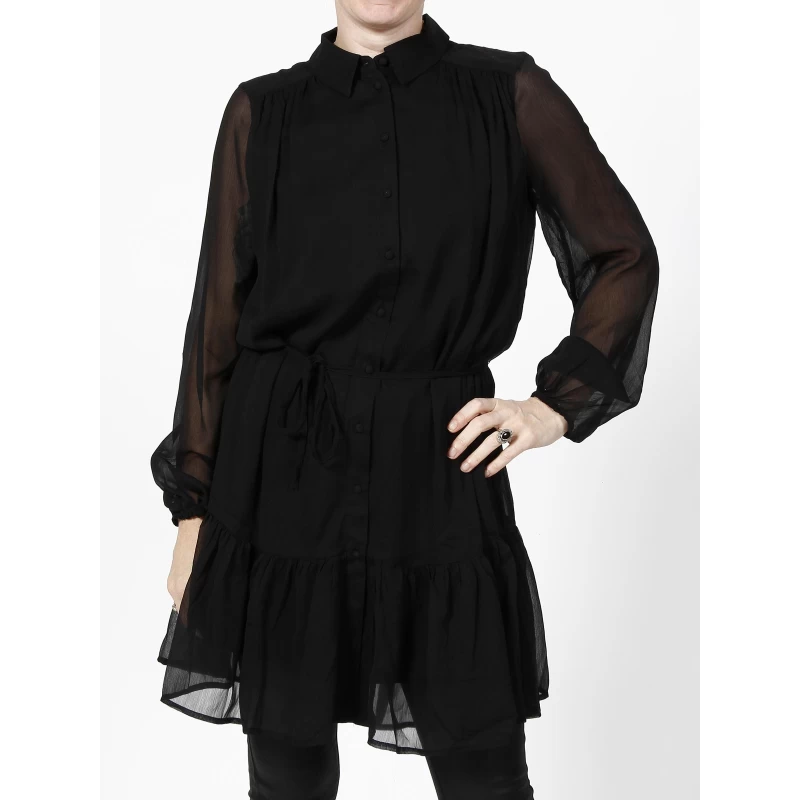 Vero Moda Robe Kaya Noir Femme - Véro Moda 3 Vero Moda Robe Kaya Noir Femme - Véro Moda
