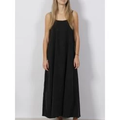 Robe Longue Harper Strap Noir Femme - Vero Moda