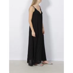 Robe Longue Rikke Noir Femme - Only -Robe Belle Soldes robe longue rikke noir femme only 2