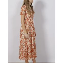 Robe Longues à Fleurs Zaltana Orange Femme - Deeluxe 8 Robe Longues à Fleurs Zaltana Orange Femme - Deeluxe -Robe Belle Soldes robe longues a fleurs zaltana orange femme deeluxe 2